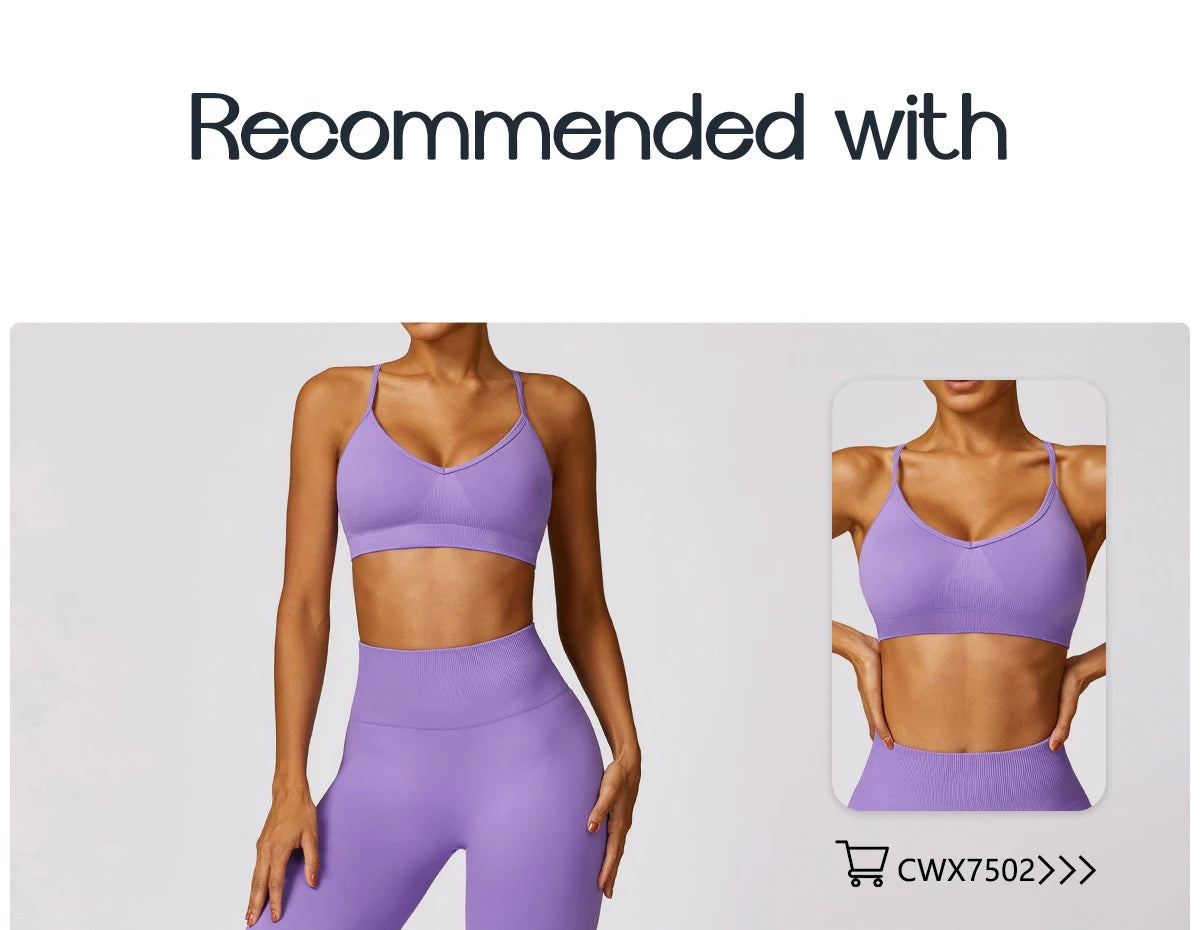 Seamless Flared Leggings Scrunch Sports Leggings Women Gym Yoga Flared Pants