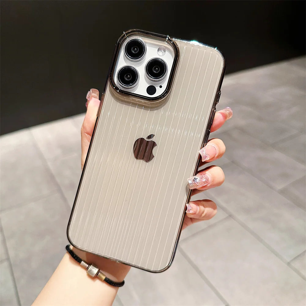Transparent Phone Case For iPhone 12 13 14 15 16 Pro Max Plus Shockproof Clear Bumper for iphone 16promax Cases Cover