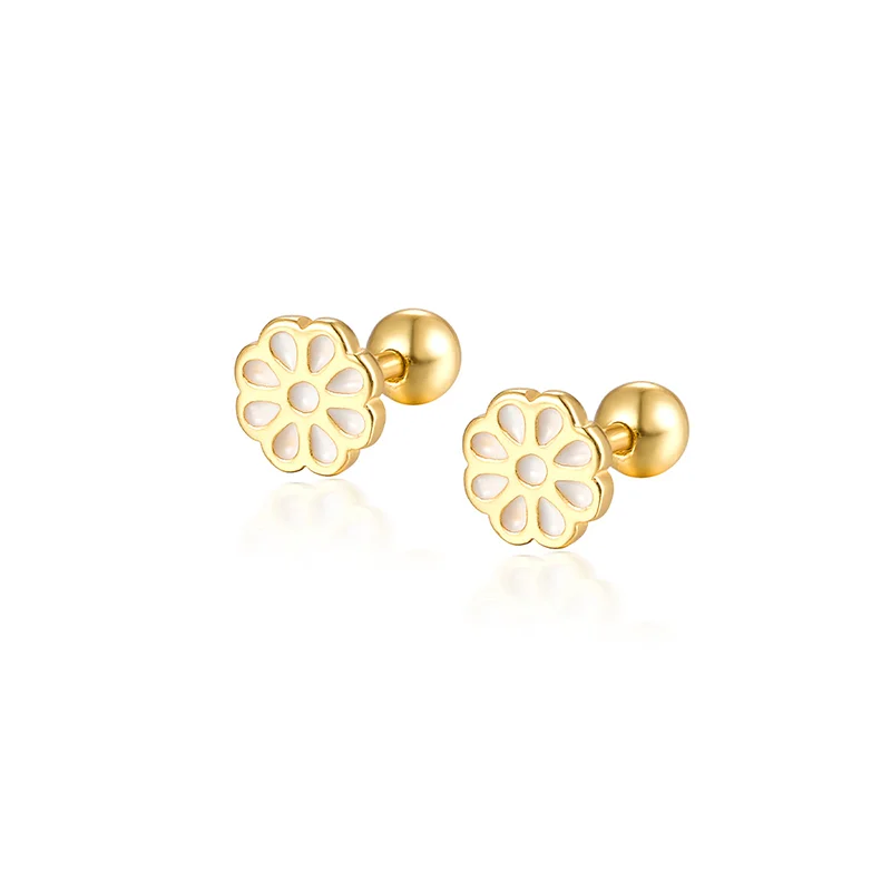 WANTME 925 Sterling Silver Fashion Love Butterfly Romantic Star Crown Screw Stud Earrings for Women Ear Bone Piercing Jewelry