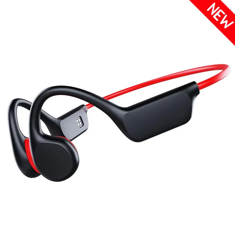 True Bone Conduction Headset IPX8 32GB Bluetooth 5.3 Wireless Swimming Headphone With Microphone Waterproof Exercise Fitness