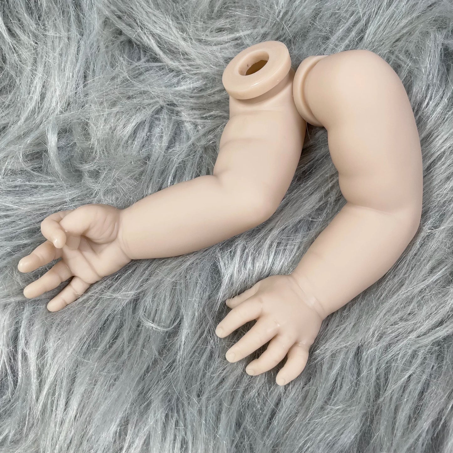 MRB 20Inch August Reborn Vinyl Doll Kit Unpainted Blank Doll Parts Lifelike Mold With Full Arms and Legs Cloth Body Included