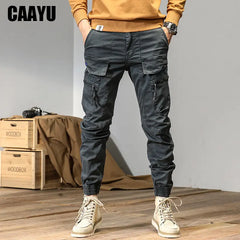 Joggers Cargo Pants Men Casual Y2k Multi-Pocket Male Trousers Sweatpants