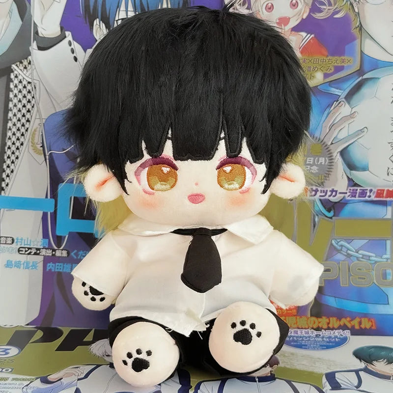 20cm Anime Football Game Blue Prison Baby Plushie Dolls Toys Idol Changeable Clothes Cospslay Cartoon Doll  Fans Collection Gift