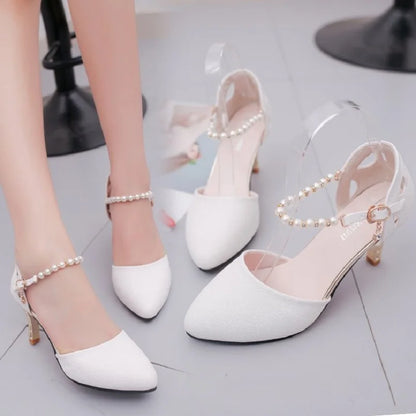 Cresfimix Women Fashion Pointed Toe Comfortable Slip on High Heel Shoes Lady Silver Wedding Pumps Femmes Hauts Talons E5044