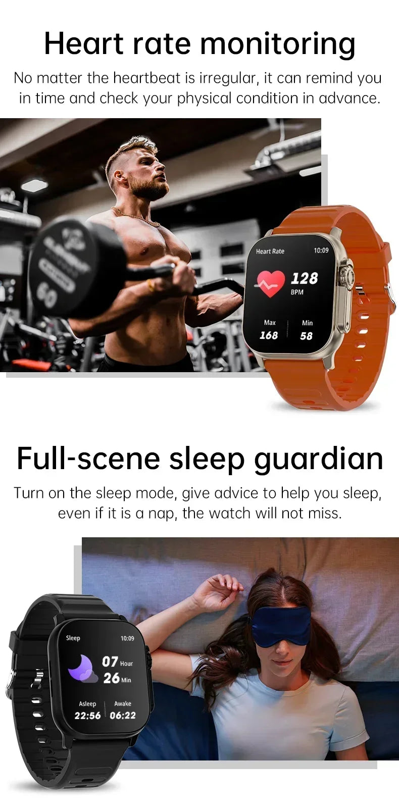 2026 New T800 Ultra 2 Smart Watch Men 49mm Series8 AMOLED Screen NFC Compass Waterproof For Apple Watch IWO Ultra 8 Smartwatch