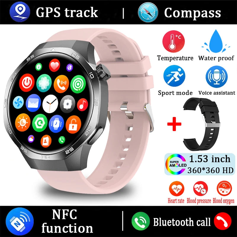 For Huawei Watch GT5 Pro Smart Watch 1.53 Inch HD AMOLED Screen