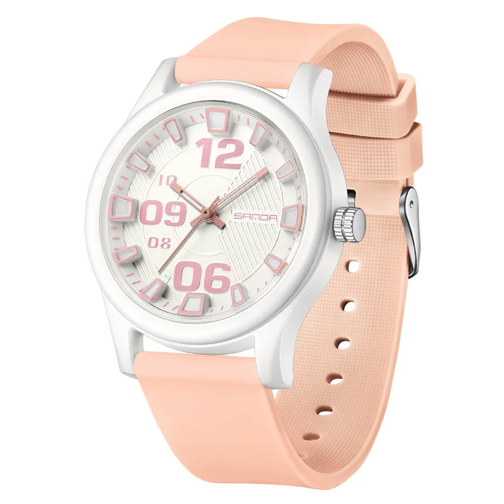 Fashion women's watches, simple casual Soft silicone strap lady watches waterproof, nurse watches for woman, ladies wristwatch