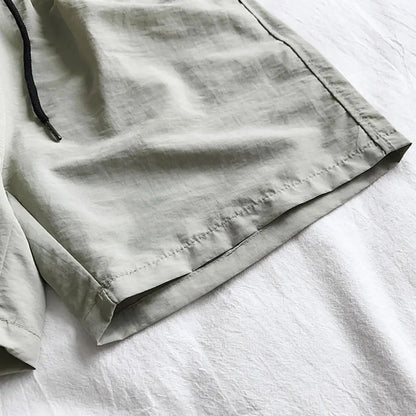 Running Shorts Drawstring Elastic Waist Shorts Loose Gym Sports Men Casual Jogging