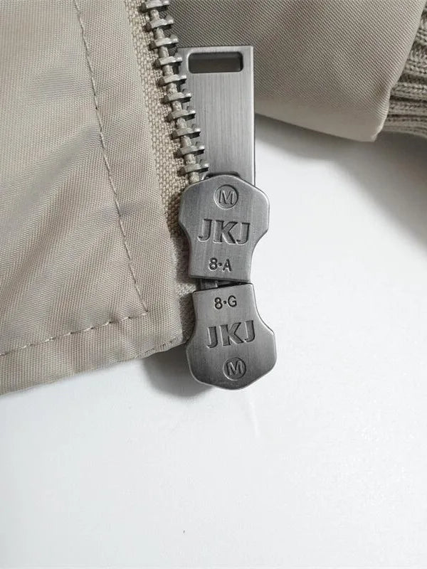 Men's Autumn And Winter Cotton Jacket Retro Wool Collar Lapel Short Double Pull  Jacket