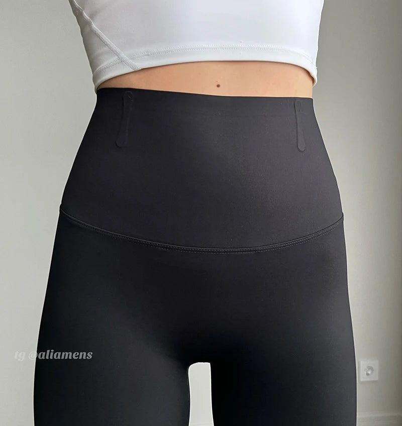 Spring Summer Thin Traceless Shark Leggings Women High Waist