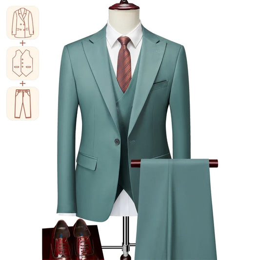 Tuxedo for Mens: Italian Business Gentleman Slim Suit, Groom Wedding Blazers
