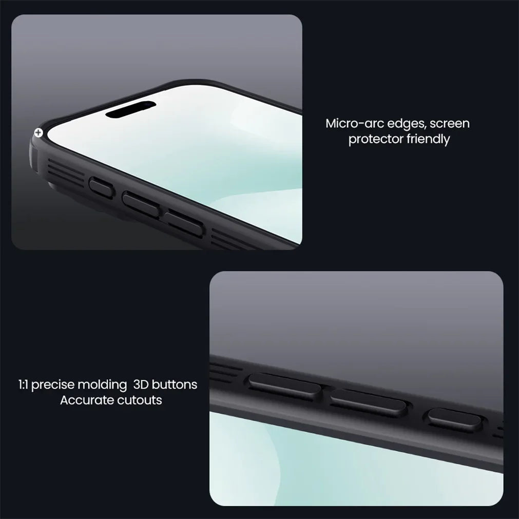 NILLKIN For iPhone 17Pro 17 Pro Max Matte MagSafe Case CamShield Pro Magnetic Charging Slider Camera Cover For iPhone17 / 17 Air
