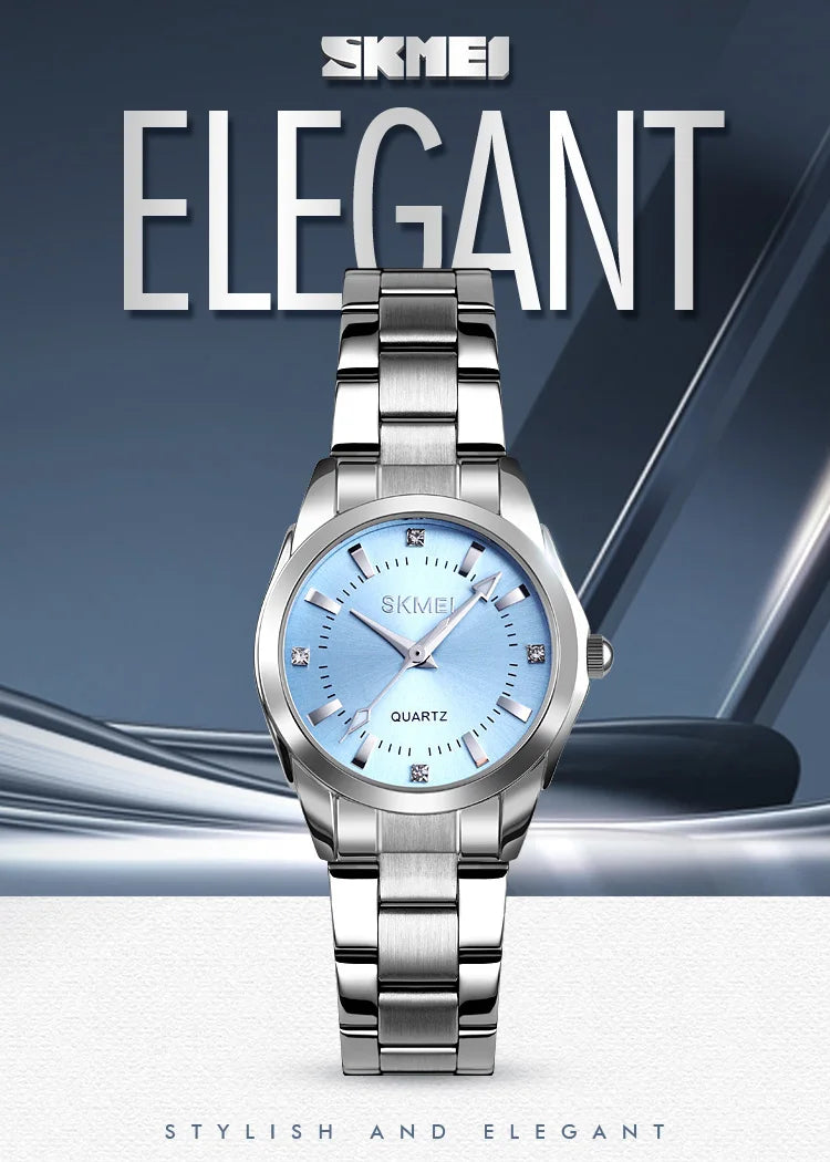 Skmei Japan Movement Luxury Quartz Watches For Women Thin Lady Hour Ladies Reloj Mujer Fashion Simple Quartz Women Watch 1620