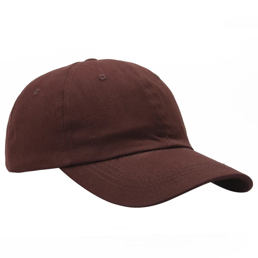 Custom Logo Hat For Women Men Soft Top Cotton Baseball Cap Adult Outdoor Adjustable Dad Hats Snapback Hat Summer Sports Sun Cap