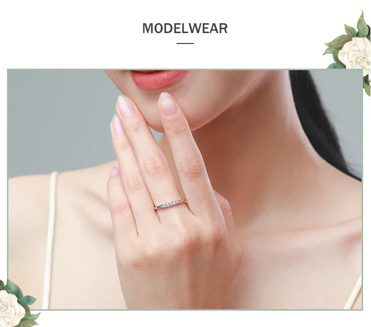 Ailmay 100% 925 Sterling Silver Classic Simple AAAAA Level Dazzling Zirconia Finger Rings For Women Wedding Statement Jewelry