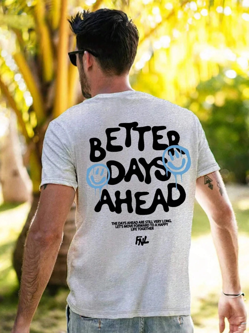 Better Days Ahead Letter Graphic Men Women T-Shirt O-Neck Casual Oversize T-Shirt Fashion Cotton Tee Clothes Summer Loose Tshirt