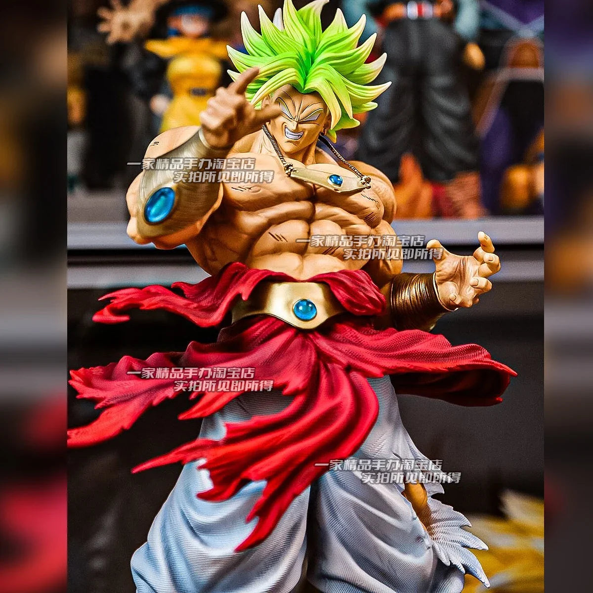 50CM  Dragon Ball Breaking Circle Broly Figure JT Statue Brother Super Saiyan GK Statue Model Ornament Boy Gift