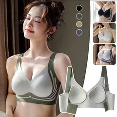 Push-up Bra Women Gathered Up Soft Support Adjustable Underwear Anti-sagging