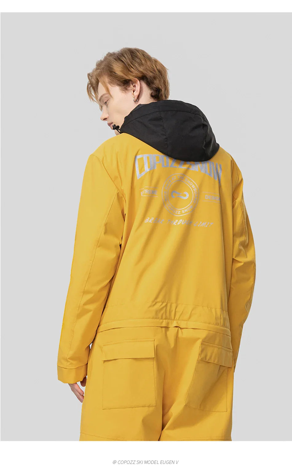 Thick Men Women One-Piece Ski Jumpsuit Outdoor Sports Snowboard Jacket Warm Jump Suit Waterproof Winter Clothes Overalls Hooded