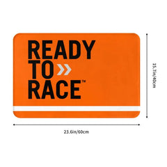 Ready To Race Front Floor Door Entrance Mat Indoor Motorcycle Rider Bath Kitchen