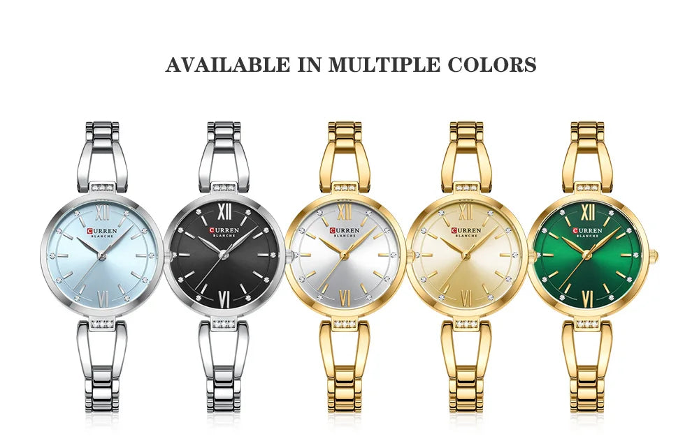 Curren 9092 Luxury 30mm Gold Watch For Woman Diamond Ladies Quartz Watch Waterproof Stainless Steel Women часы женские наручные