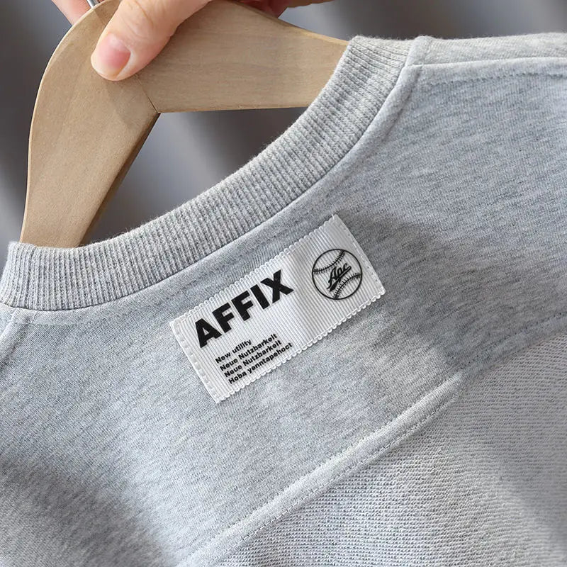 Kids Boys Sweater Suit Spring Autumn Clothing Children's Fashion Sportswear Suit Children's Clothing Boy's Baby Top Pants 2PCS