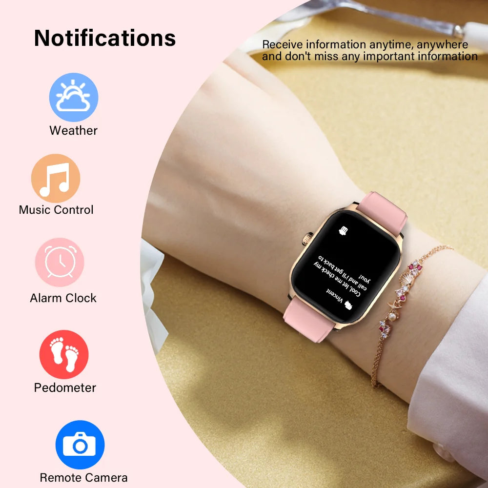 LAXASFIT 2025 New Smart Watch Bluetooth Talk 2.01 HD Touch Screen Multi Sport Function Smart Watch Men Women Christmas Day Gift