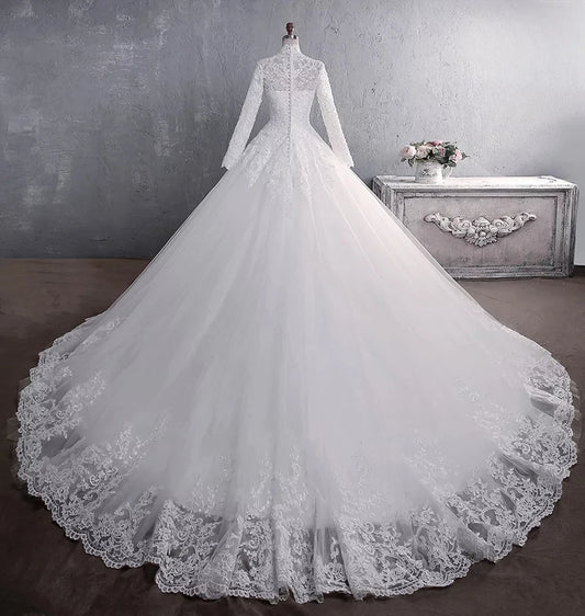 White Bridesmaid Dresses: Wedding Dress Lace Appliques Beading Sequins Bride Dresses