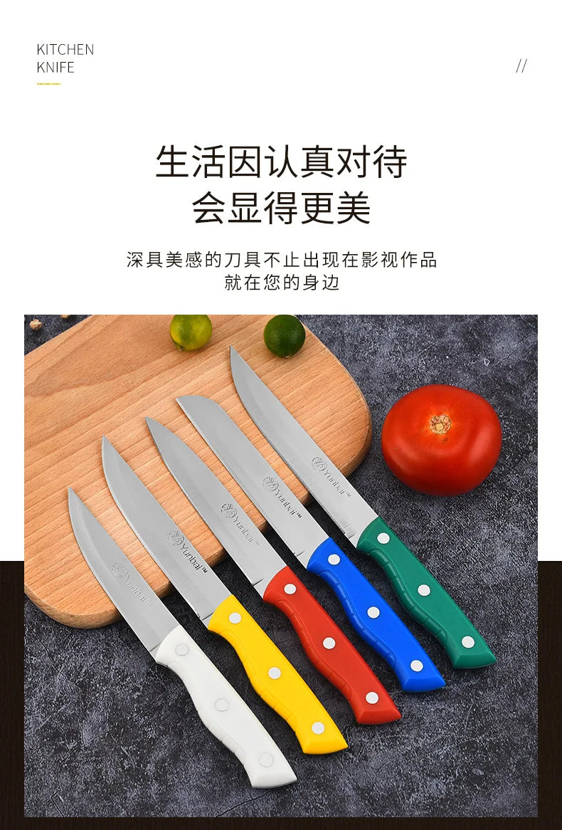 PP Handle Kitchen Knife Sharp Fruit Knife Stainless Steel Professional