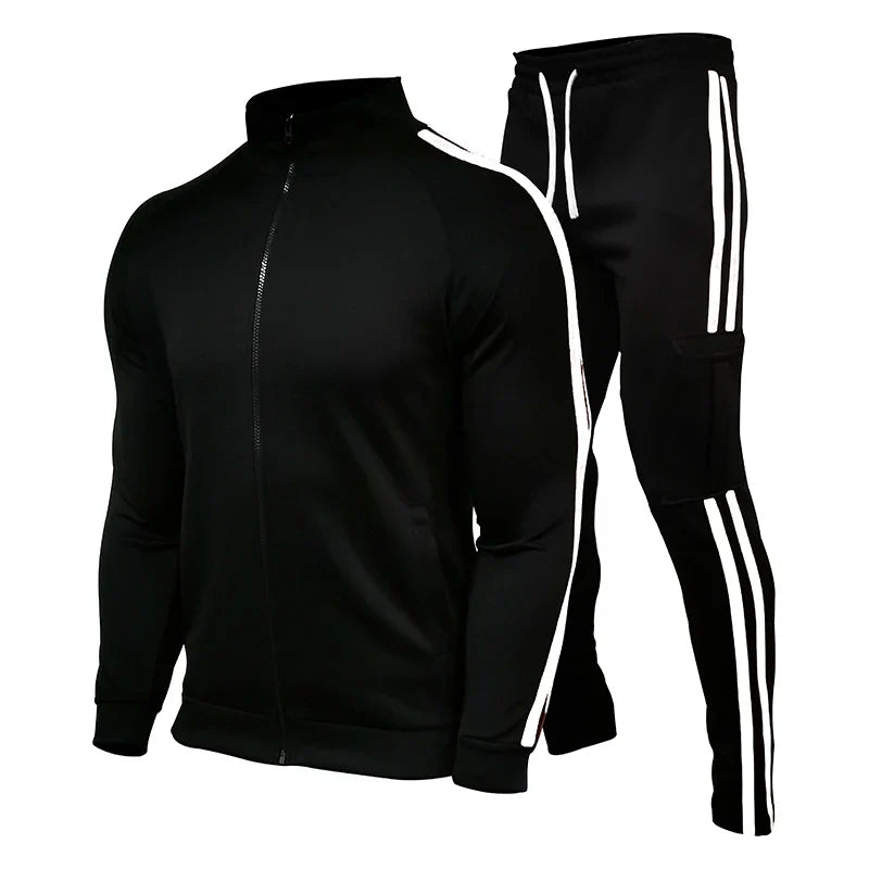 2025 men's new jogging suit, sweater, hoodie, jacket, sweatpants, 2-piece suit, men's fashion casual autumn and winter jacket.