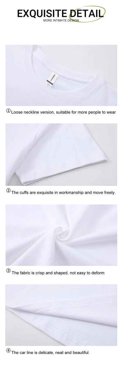 Cat Group Mountain Cartoon Cotton Trendy Summer Travel Mountain And River Cat Line Short Sleeve T-shirt Men Women Trendy Brand