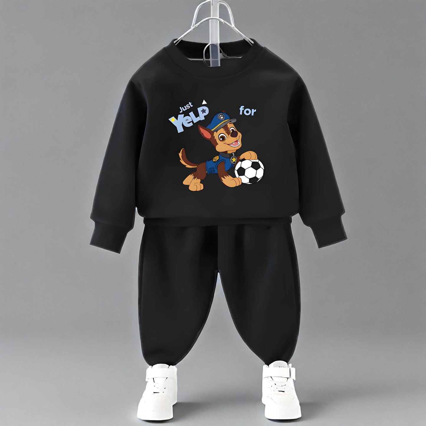 PAW Patrol Spring Fall Boys O Neck Pullover and Sweatpant Two Piece Set Children's Casual Hoodies Sets Kids Sport Clothes Suit