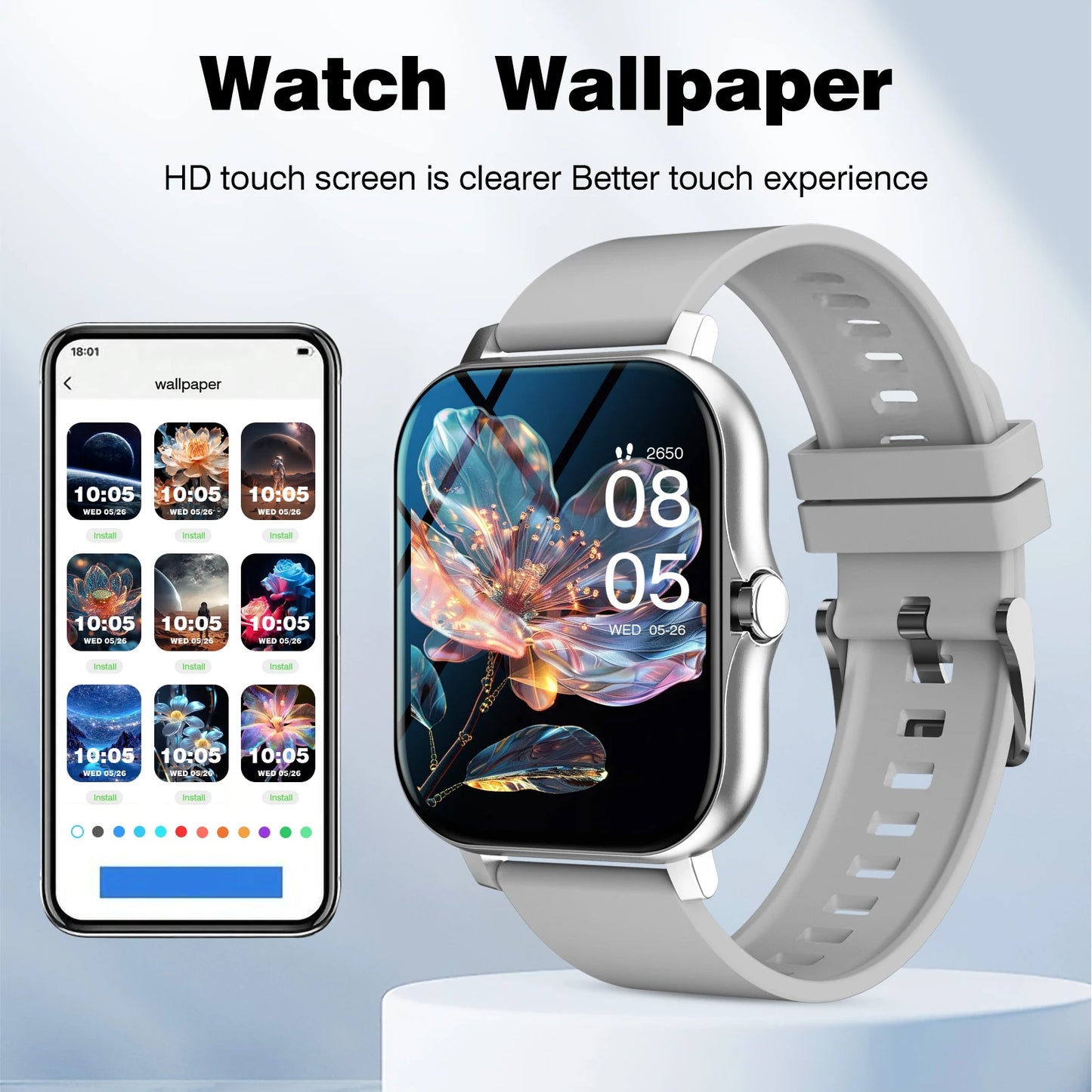 Sports Smart Watch Wireless Call Information Reminder Multifunctional Sports Watch For Men And Women