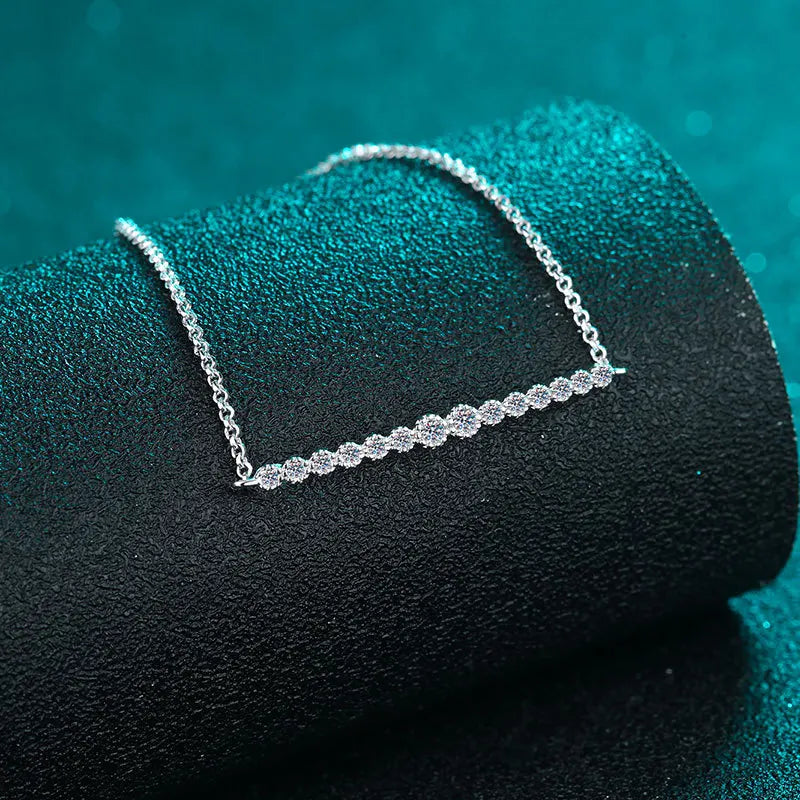 Smyoue 0.24cttw Gradient All Moissanite Bracelets for Women Round Brilliant Cut 100% S925 Sterling Silver Plated 18k Gold