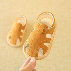 Summer Baby Boy Shoes Kids Beach Sandals for Boys Soft Leather Bottom