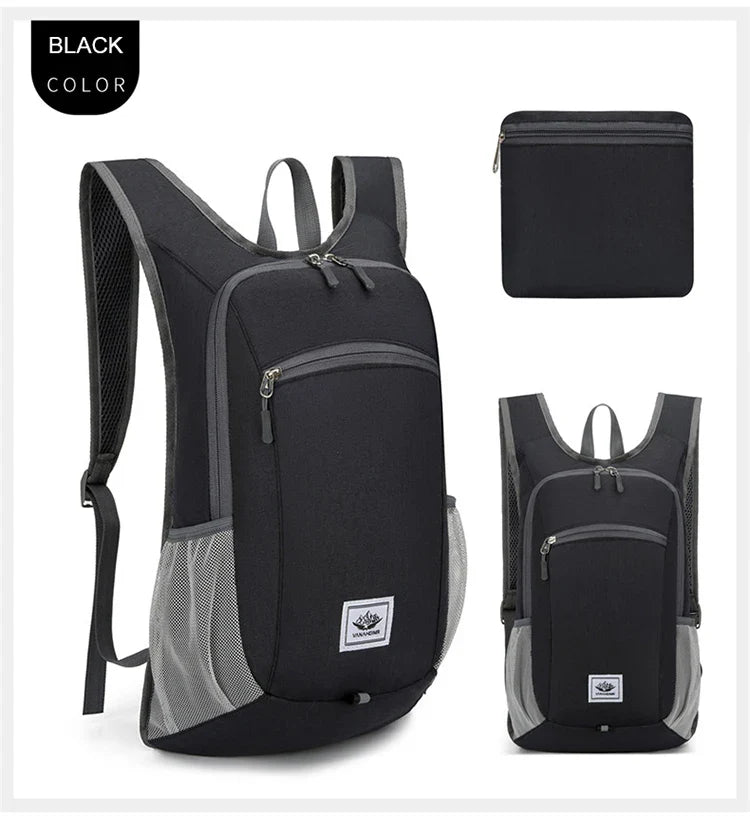 Portable Foldable Backpack,Men Women Ultralight Folding Bag,Outdoor Climbing Cycling Hiking  Knapsack Travel Daypack