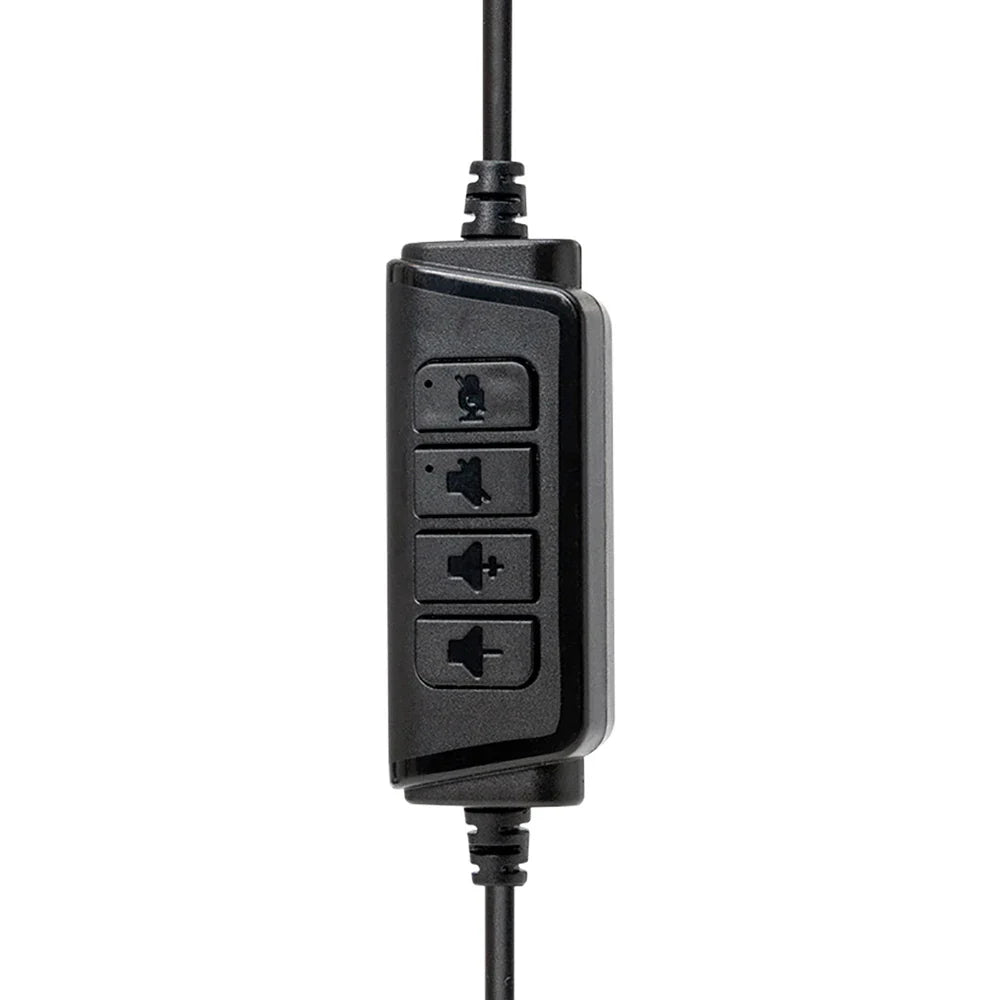 USB Headset with Mic Mute for PC 3.5mm Business Headphones with Rotatable Microphone Noise Cancelling for Call Center