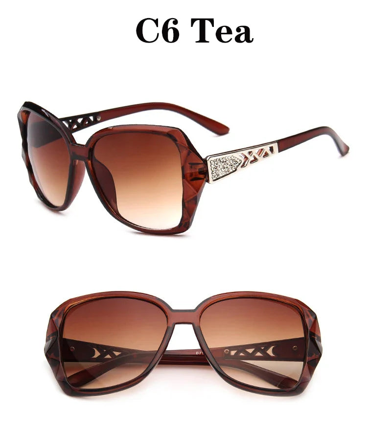 The new 2022 big box polarized sunglasses han edition tide female uv web celebrity sunglasses driving round glasses female