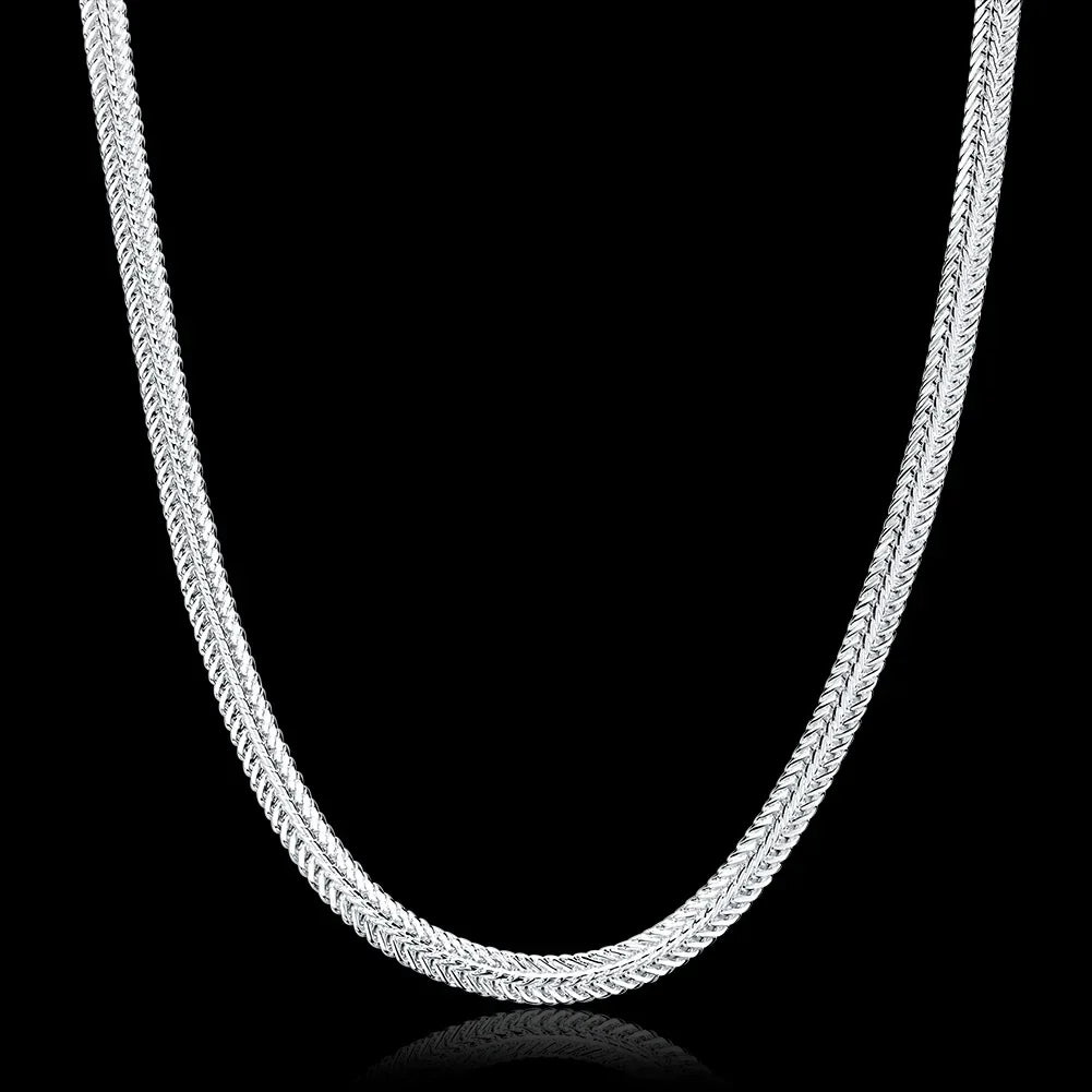 925 sterling silver Snake chain Necklace Noble for women men jewelry designer wedding engagement gifts 50/60cm wholesale price