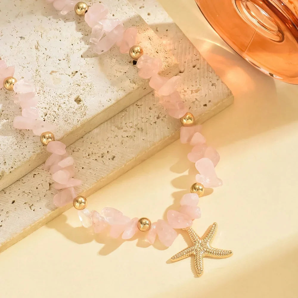 Fashionable  Natural Seashell Beaded Necklace Shell Pendant Ocean Inspired Jewelry Choker Suitable For Women Holiday Party Daily