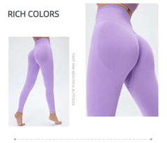 Seamless High Waist Nude Yoga Pants Women's Honey Peach Hip Lifting Tight Fitness