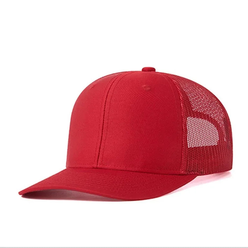 Custom embroidered logo hat Men's and women's mesh cap cotton baseball cap design DIY picture printing logo hat Summer sun hat