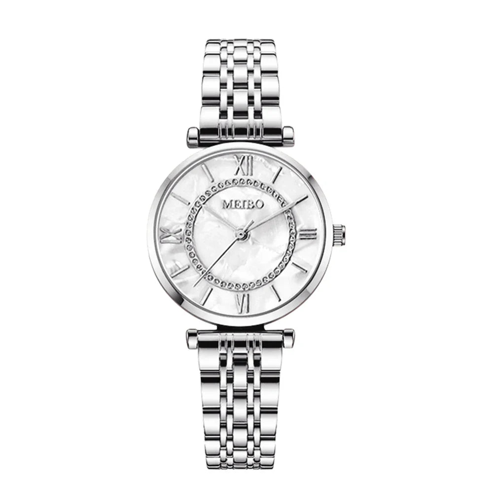 Womens Luxury Crystal Women Bracelet Watches Top Brand Fashion Diamond Ladies Quartz Watch Steel Female Wristwatch