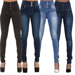 High Waist Slim Pencil Jeans 2023 Vintage Denim Pants Women