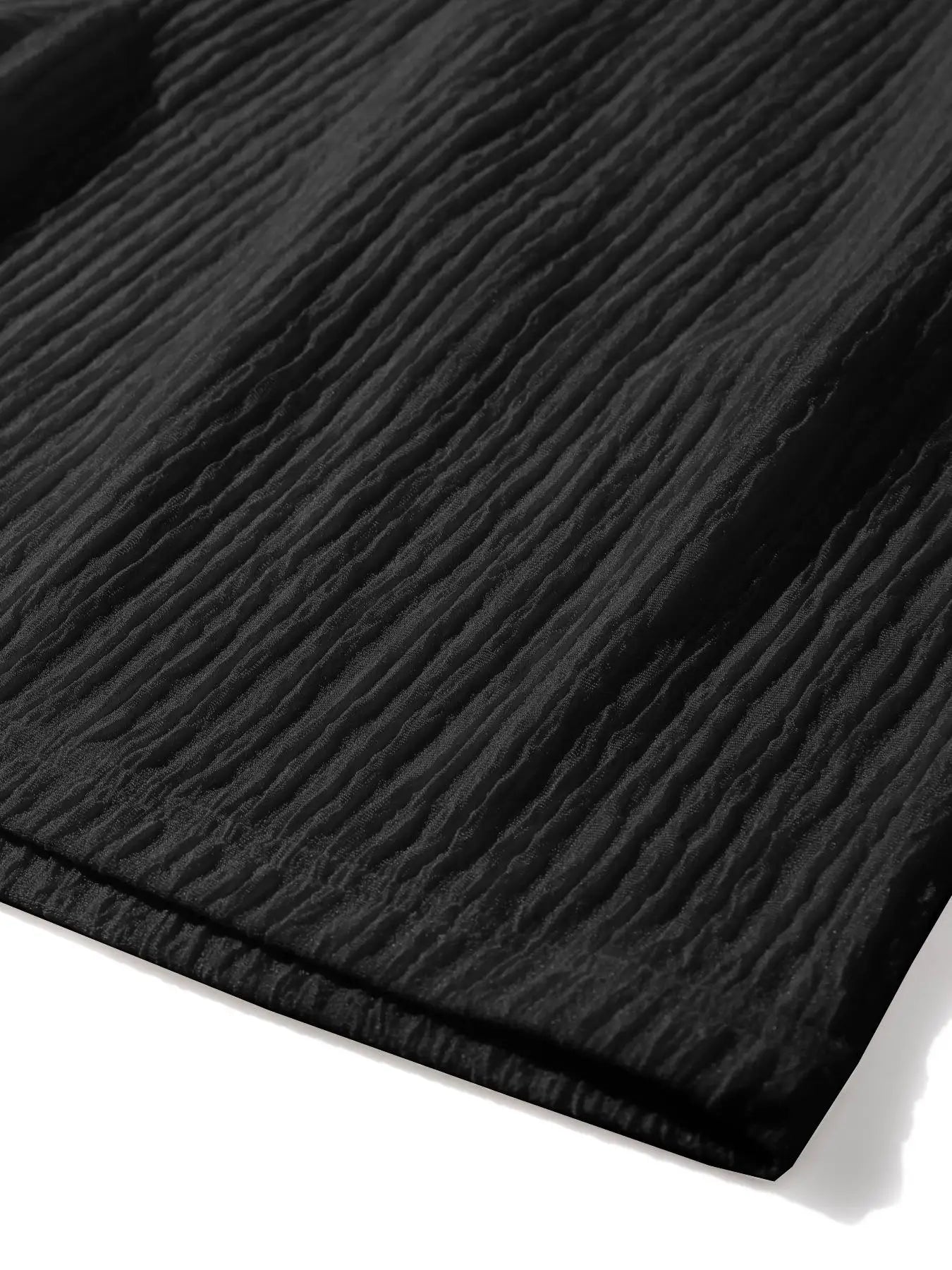 Men's Regular Style Pleated Plain Casual Shorts with Drawstrings and Pockets, Summer Drapedy Breathable Ice-Feel Straight Shorts, Couple Style, Suitable for Home Leisure, Date, Daily Matching, Running, Multi-Scenario Wear