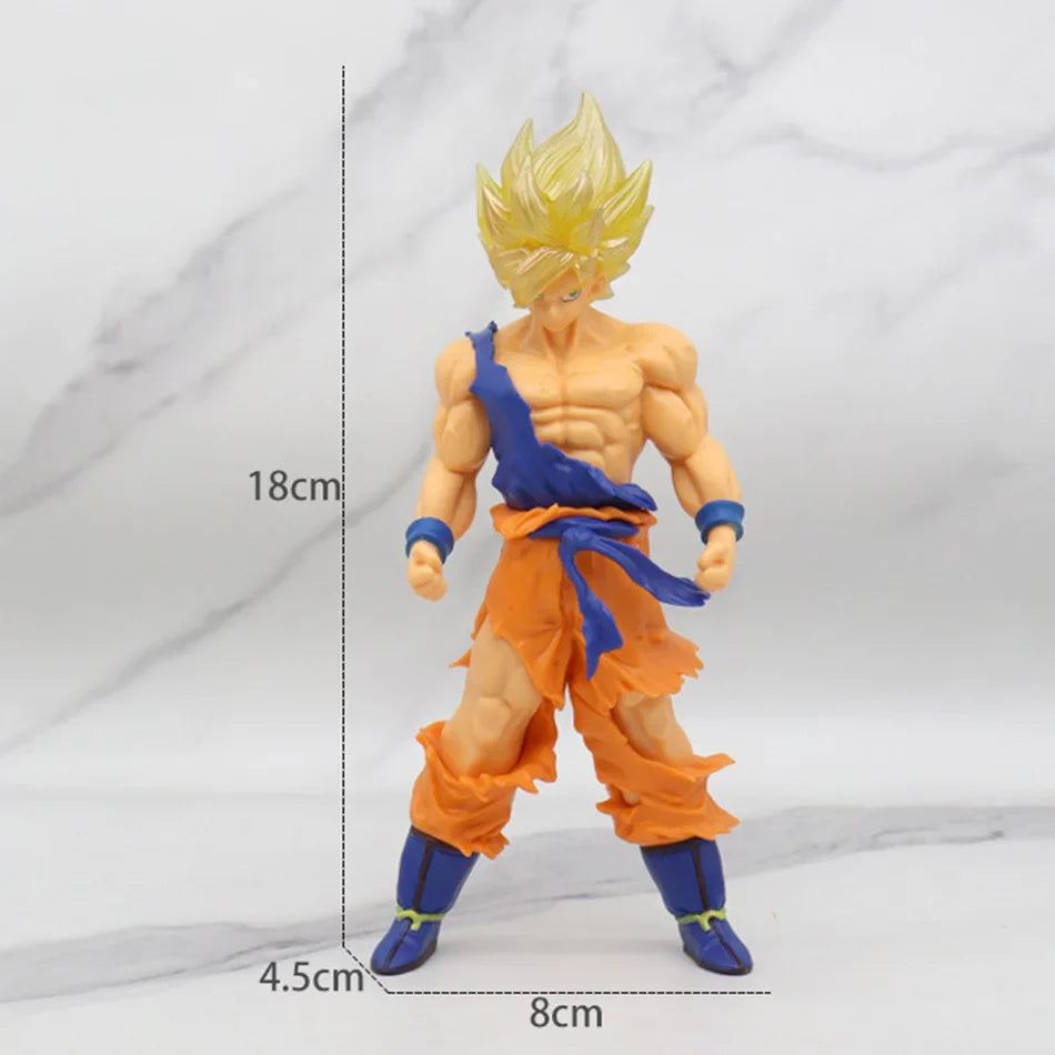 Anime Dragon Ball Z Super Saiyan Son Goku Broly Vegeta Anime Action Figure Model Christmas Gifts Collectible Figurines for Kids