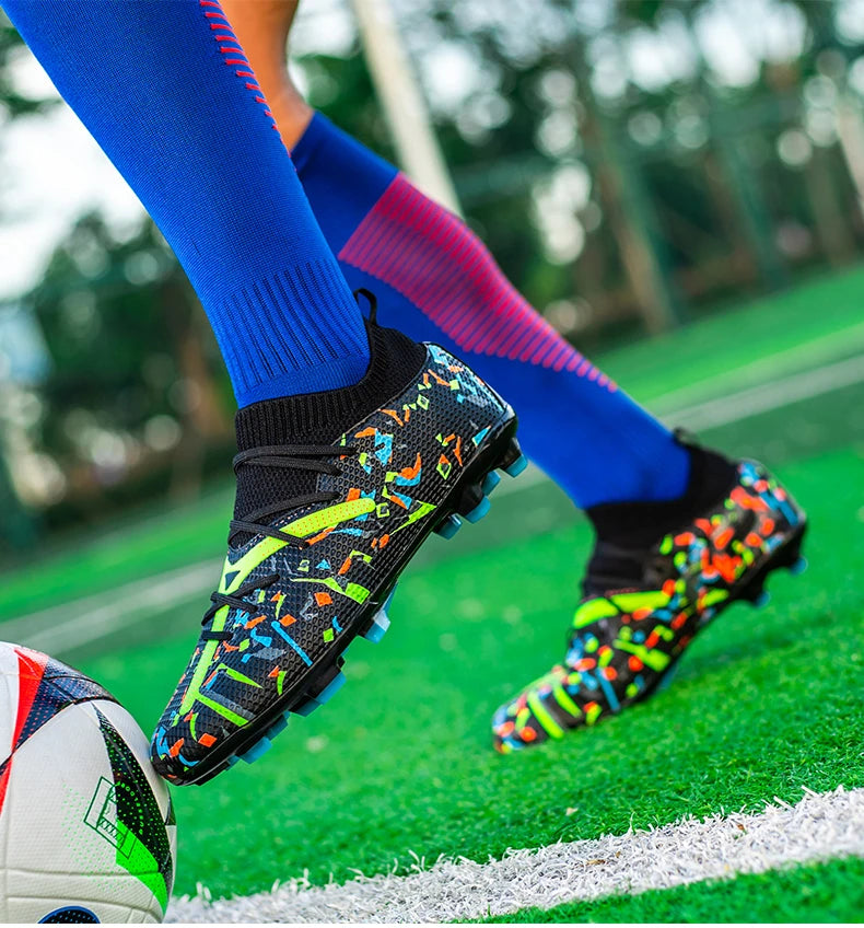 Mens Football Field Boots Ultralight Turf Indoor Society Training Soccer Shoes Cleats