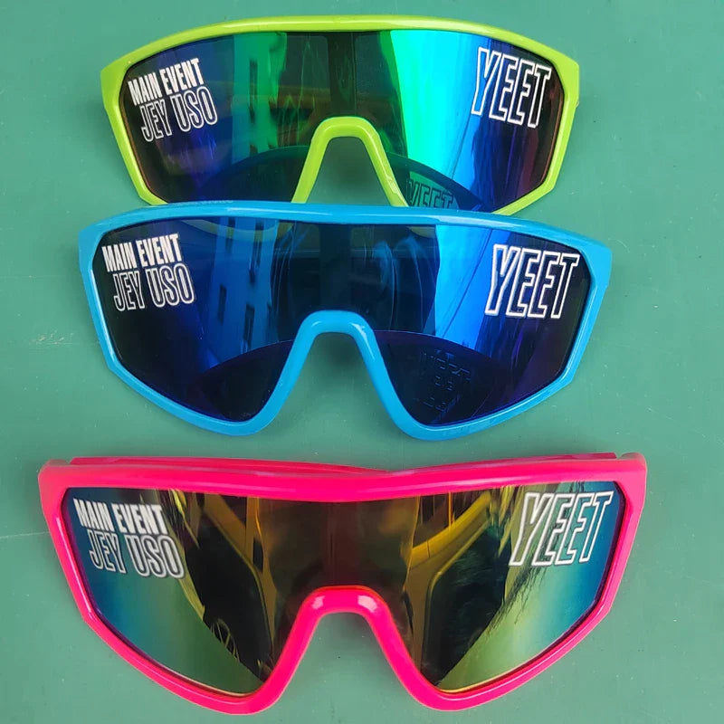 Jey Uso YEET Sunglasses Sports Shades MAIN EVENT Blue Glasses Bloodline USOS RARE colors  Motorcycle glasses
