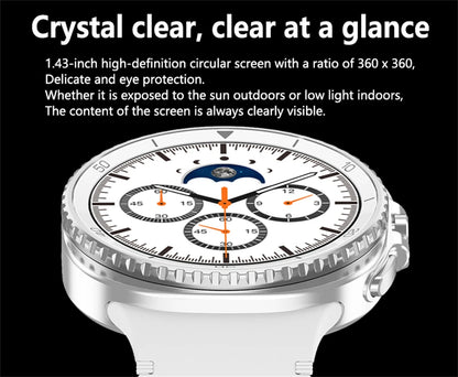 2025New Watch 8 Classic Smart Watch Men AMOLED Screen Bluetooth Call GPS Track Heart Rate IP68 Waterproof Smartwatch For Samsung