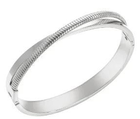 Bamboo Beads Punk Gold Plated Bangle for Women Men Trendy Stainless Steel Metal Bracelets Geometric Round Bead Jewelry Accessory